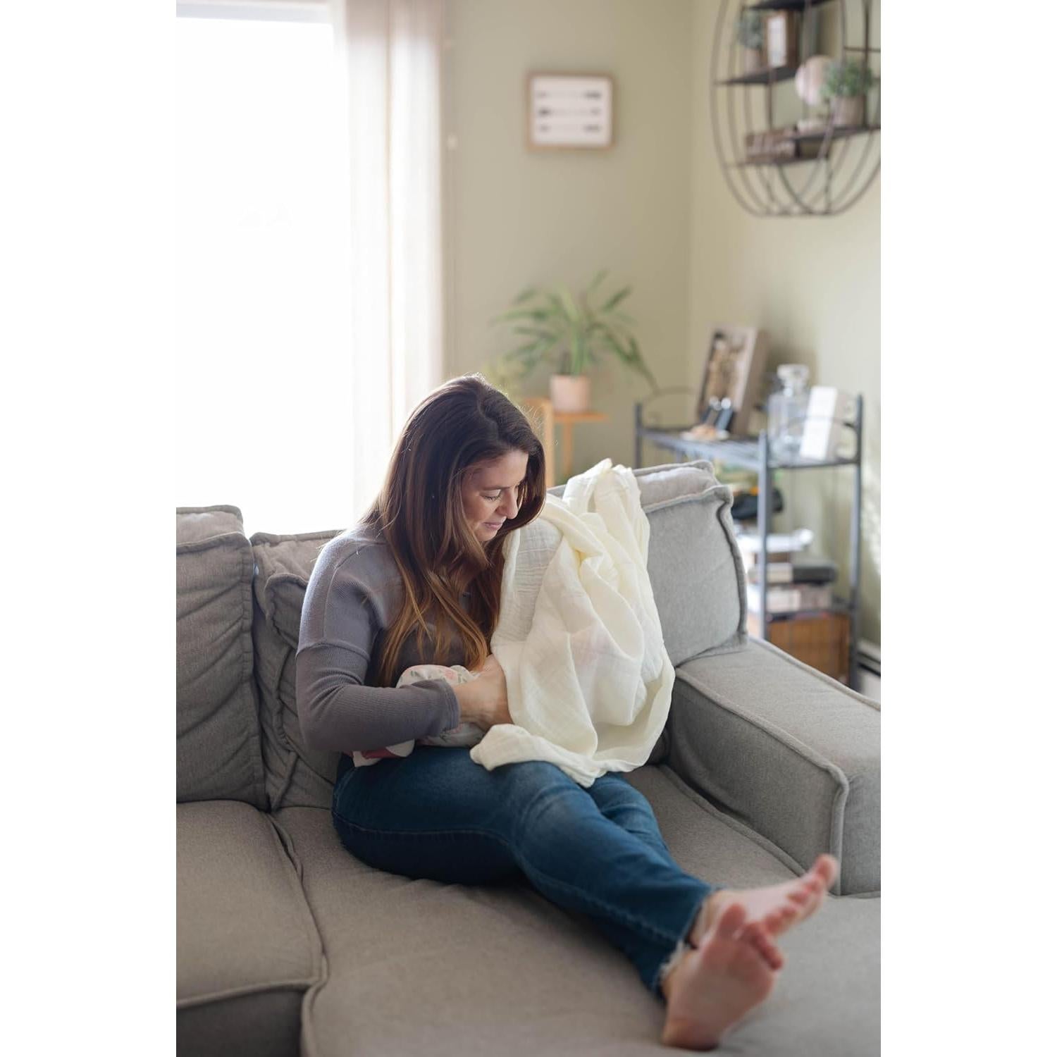 Mantas de Envoltura 100% Algodón Sunshine & Snuggles 120x120cm 2-Pack