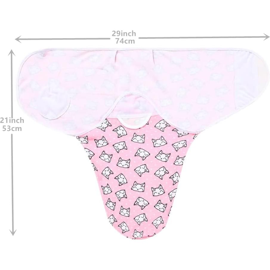 Envoltura de Swaddle Ajustable Sleepyturtle 3 Piezas 0-3 Meses