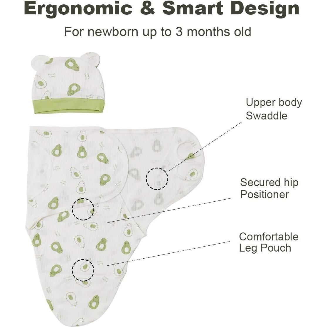 Paquete de 3 Sacos de Sueño Orgánicos para Bebés ATOGNQI