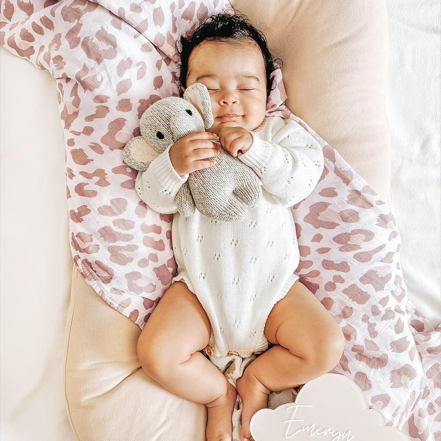 Mantas de Envolver LifeTree para Niña 120x120 cm Floral y Leopardo