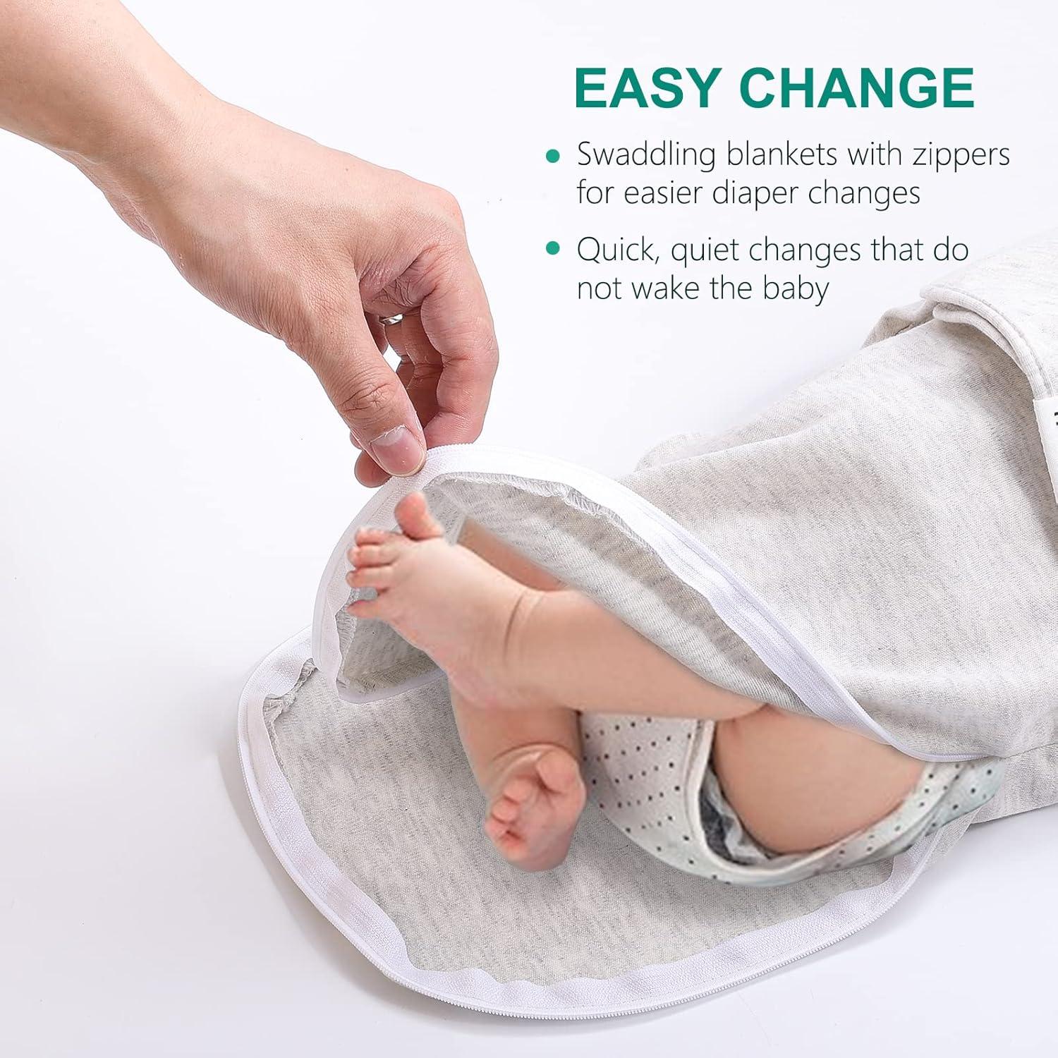 Sacos de Sueño Hakochia para Bebés 0-3 Meses - Paquete de 3