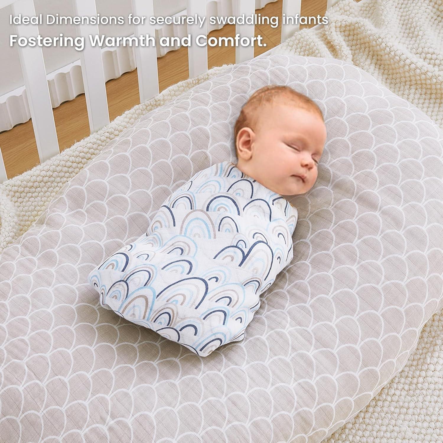 Mantas de Muselina Softan 120x120 cm, Juego de 4 Unisex