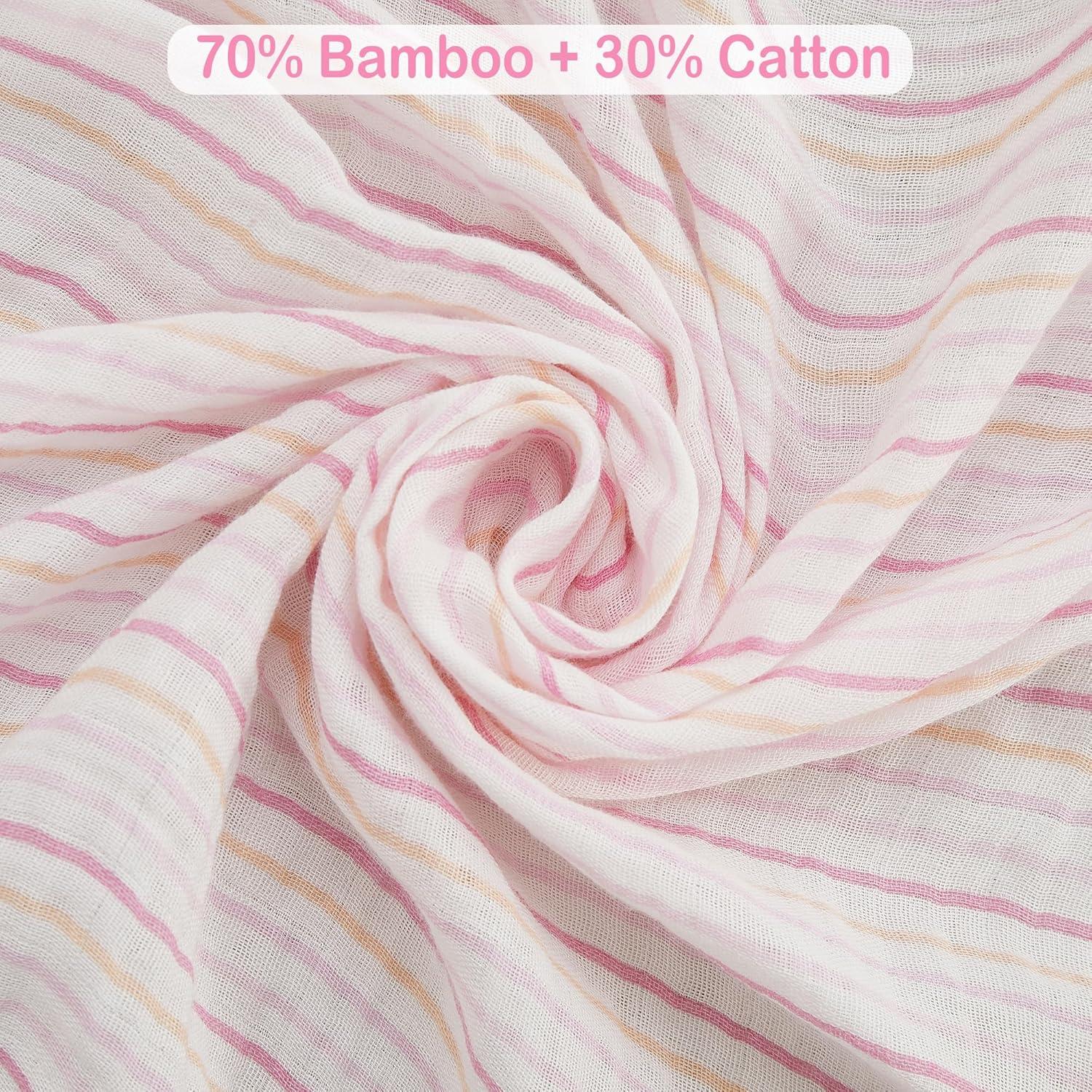 Mantas de Muselina Viviland 120x120 cm 4 Piezas Flores y Corazón