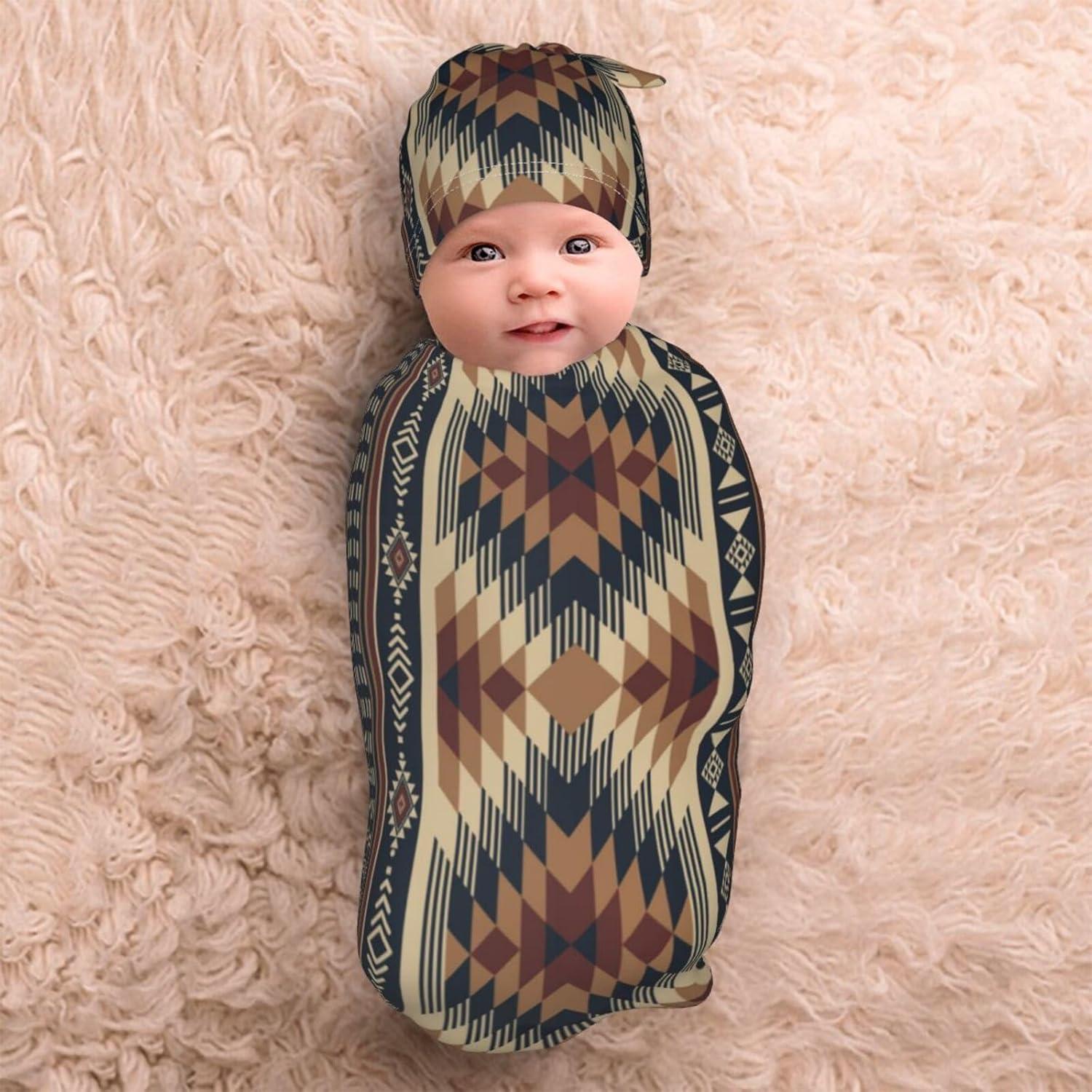 Manta de Envoltura para Bebés Jarverce Azteca 53x29 cm