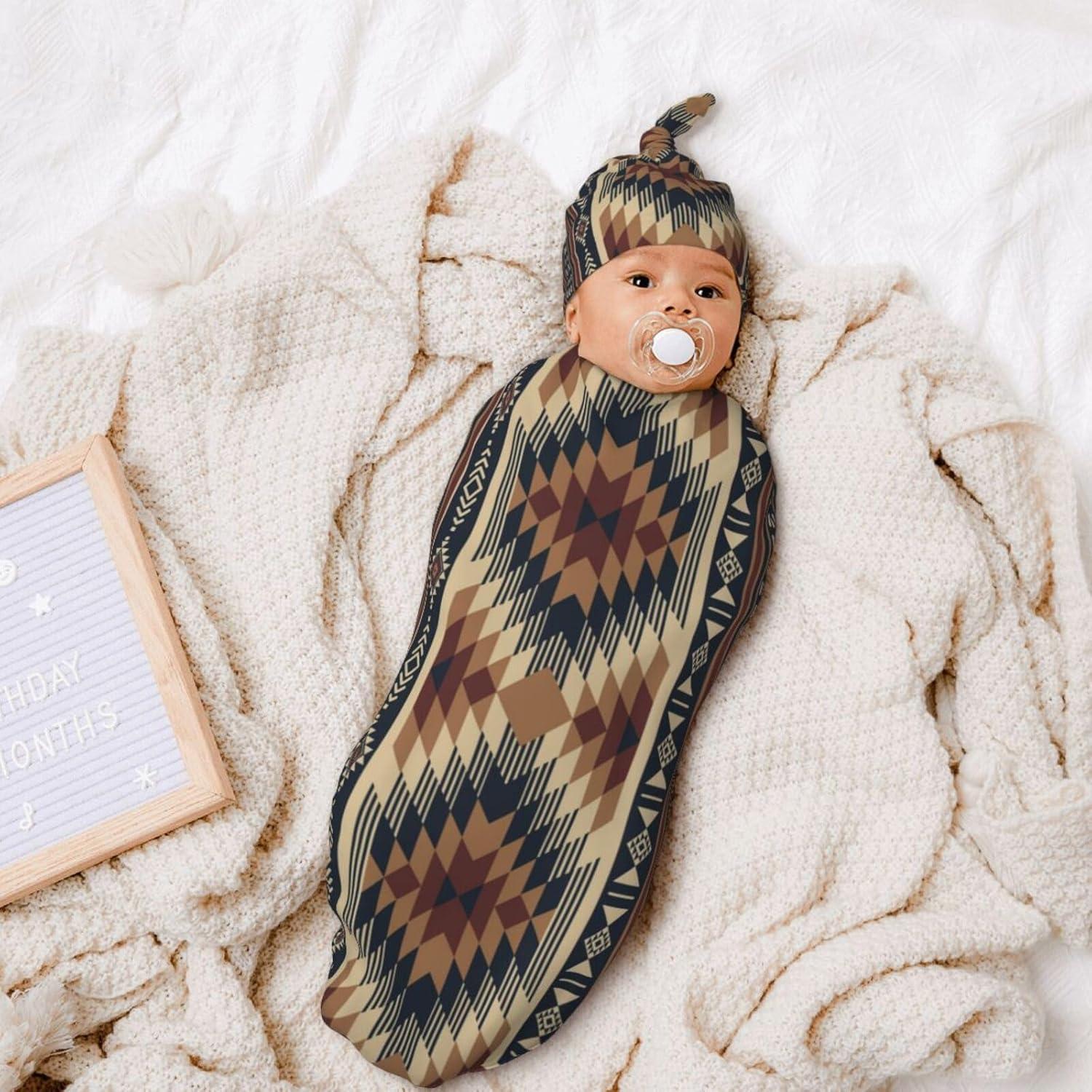 Manta de Envoltura para Bebés Jarverce Azteca 53x29 cm