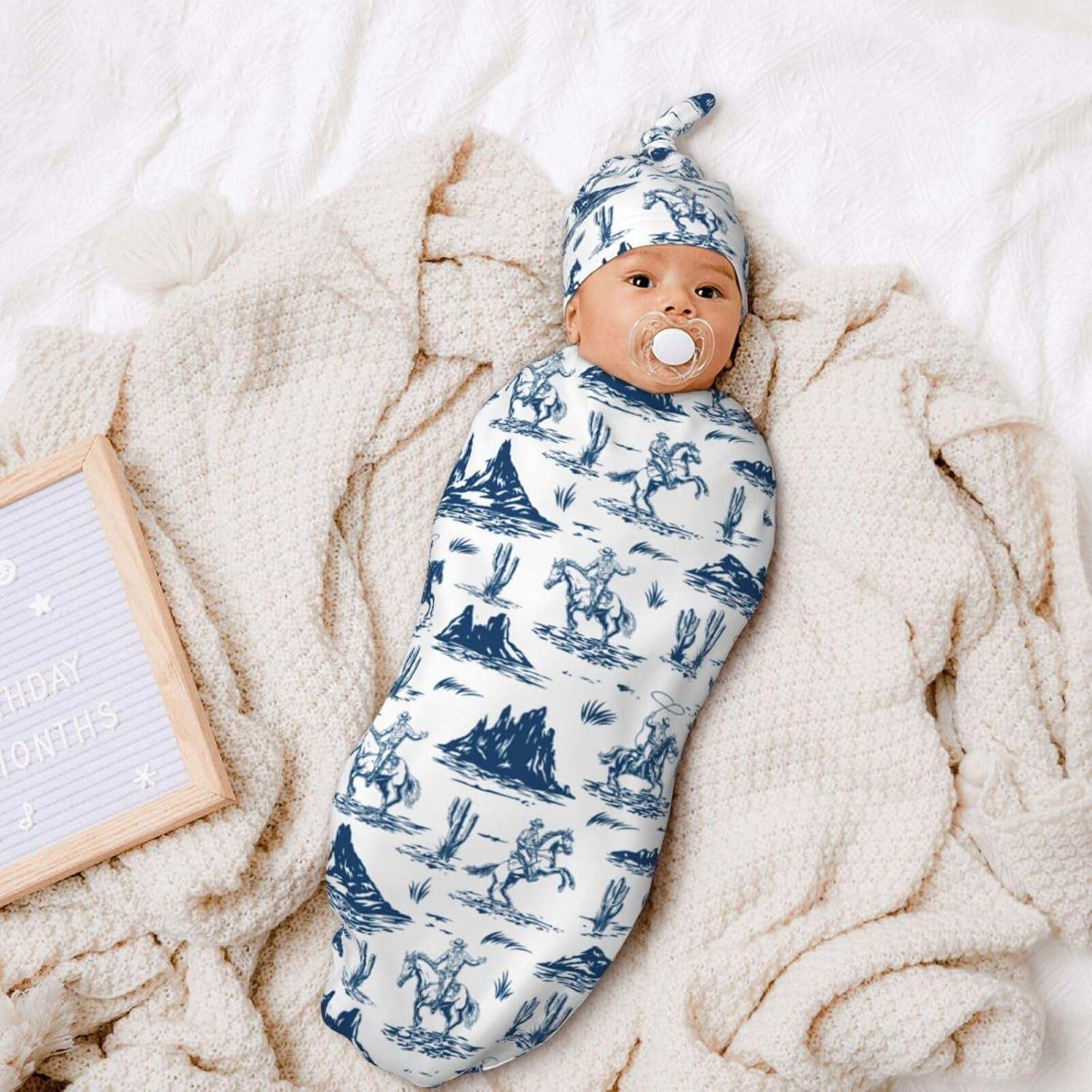 Manta Envueltos Bebé Osvbs Vaquero Occidental 53x29 cm