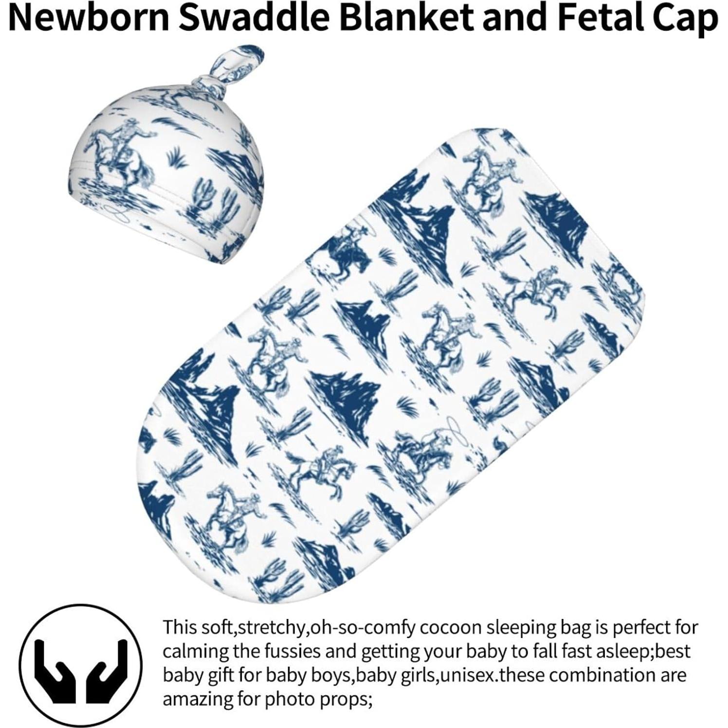 Manta Envueltos Bebé Osvbs Vaquero Occidental 53x29 cm