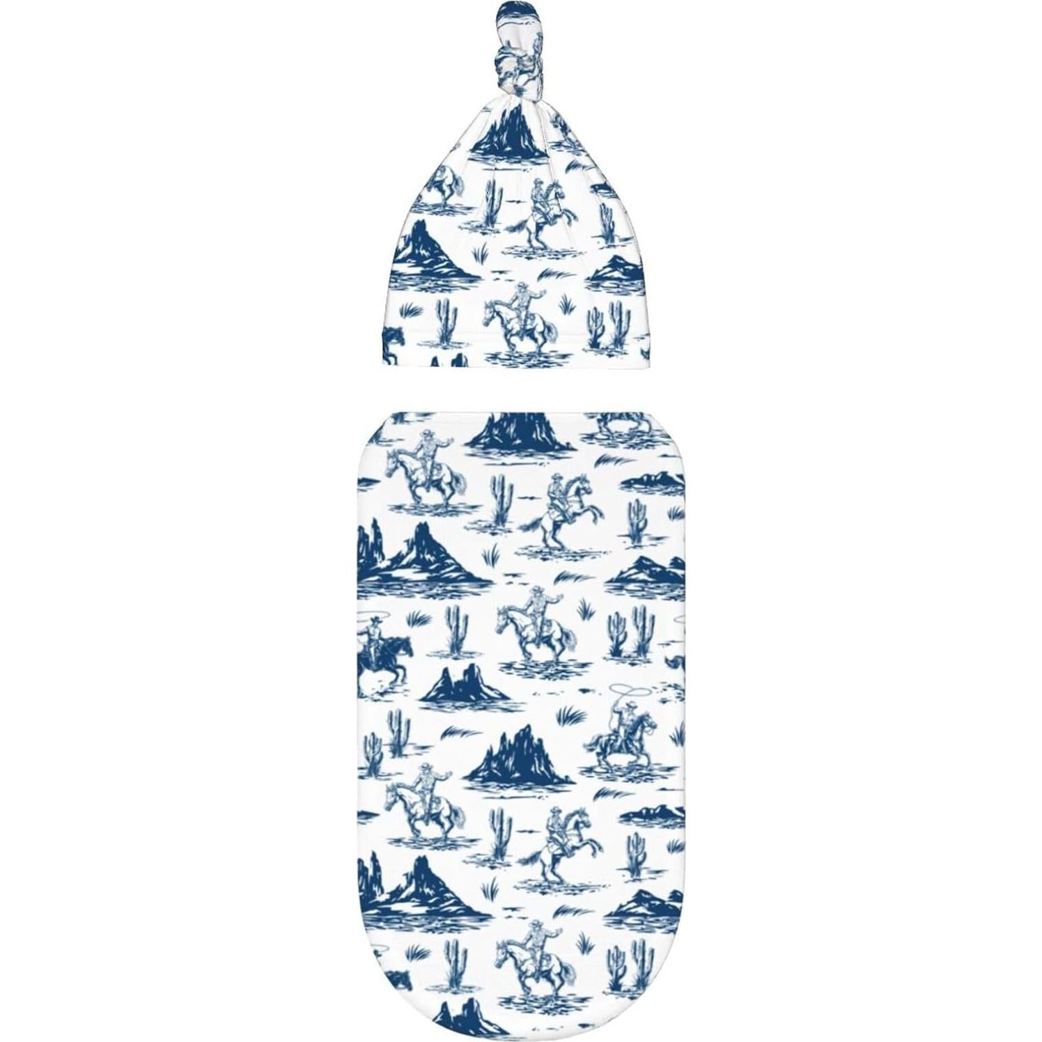 Manta Envueltos Bebé Osvbs Vaquero Occidental 53x29 cm