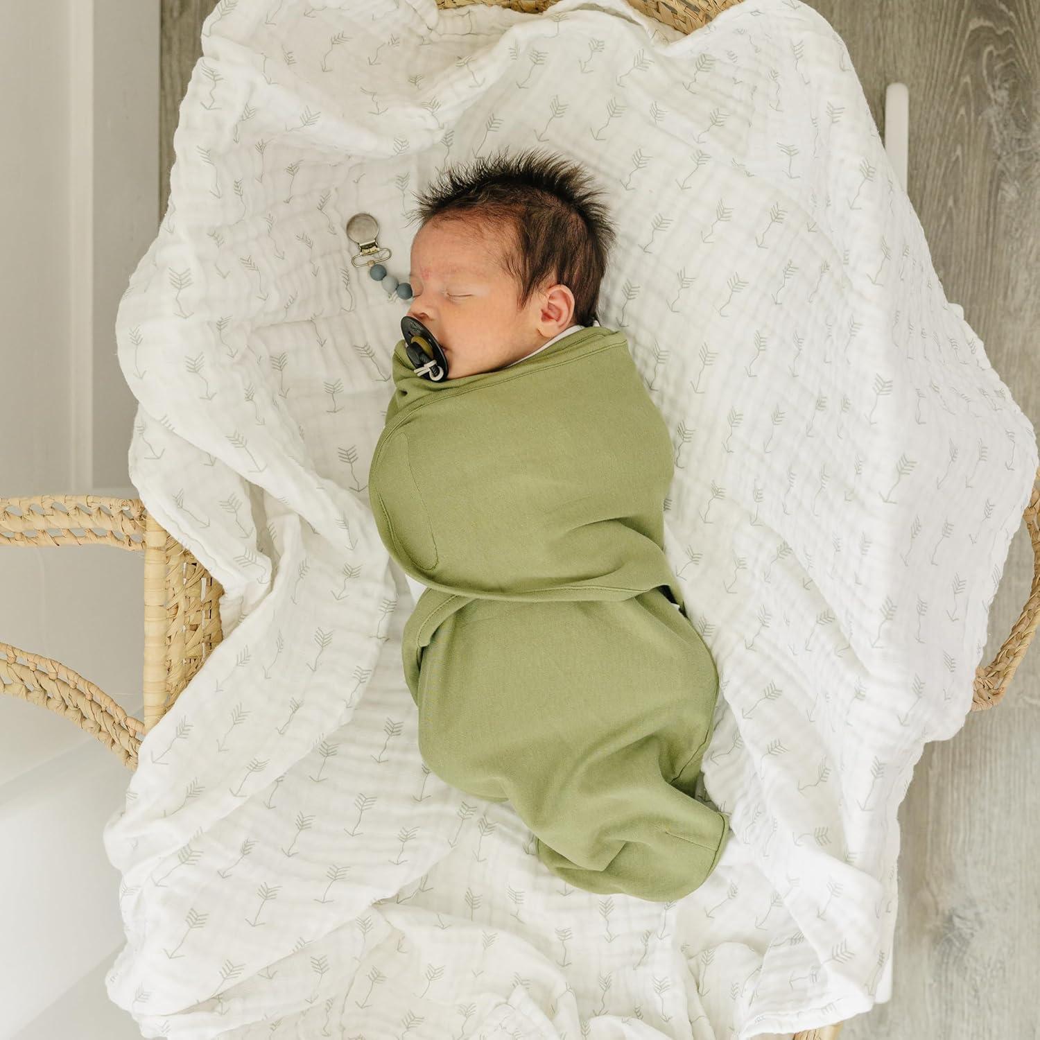 Envoltura Ajustable Ouch Baby 100% Algodón 0-3 Meses Paquete 3