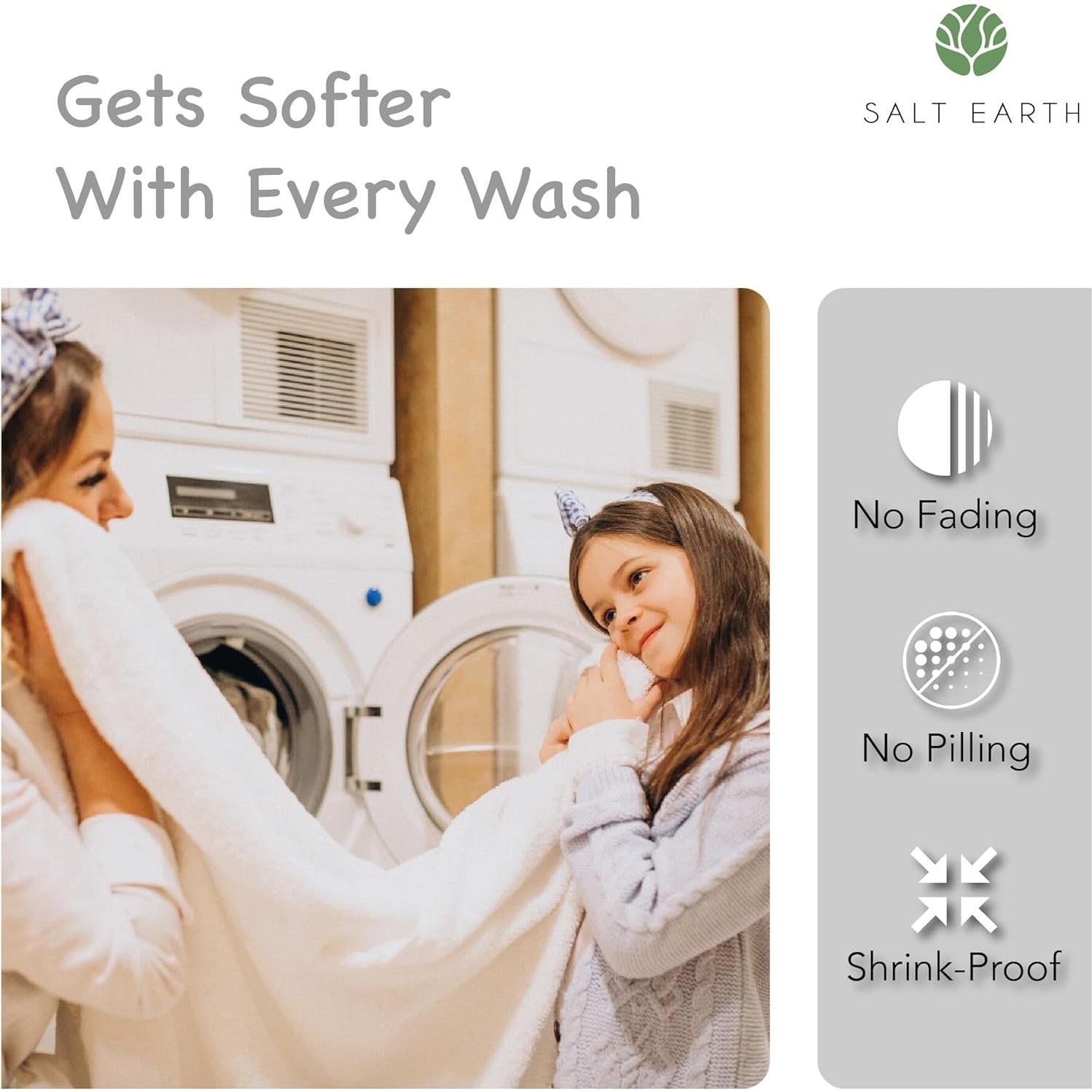 Manta de Envolver para Bebé Salt Earth 4 Unidades Algodón Orgánico