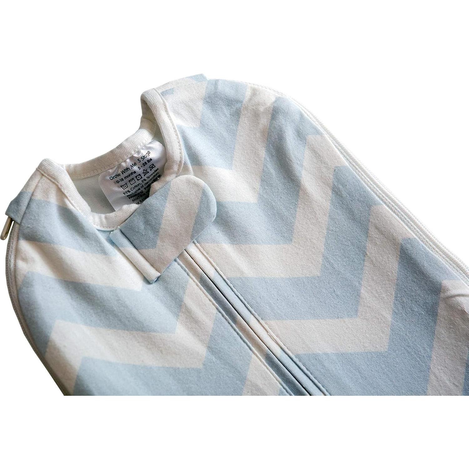 Saco de Dormir Woombie Crece Conmigo 0-18 Meses Chevron Azul