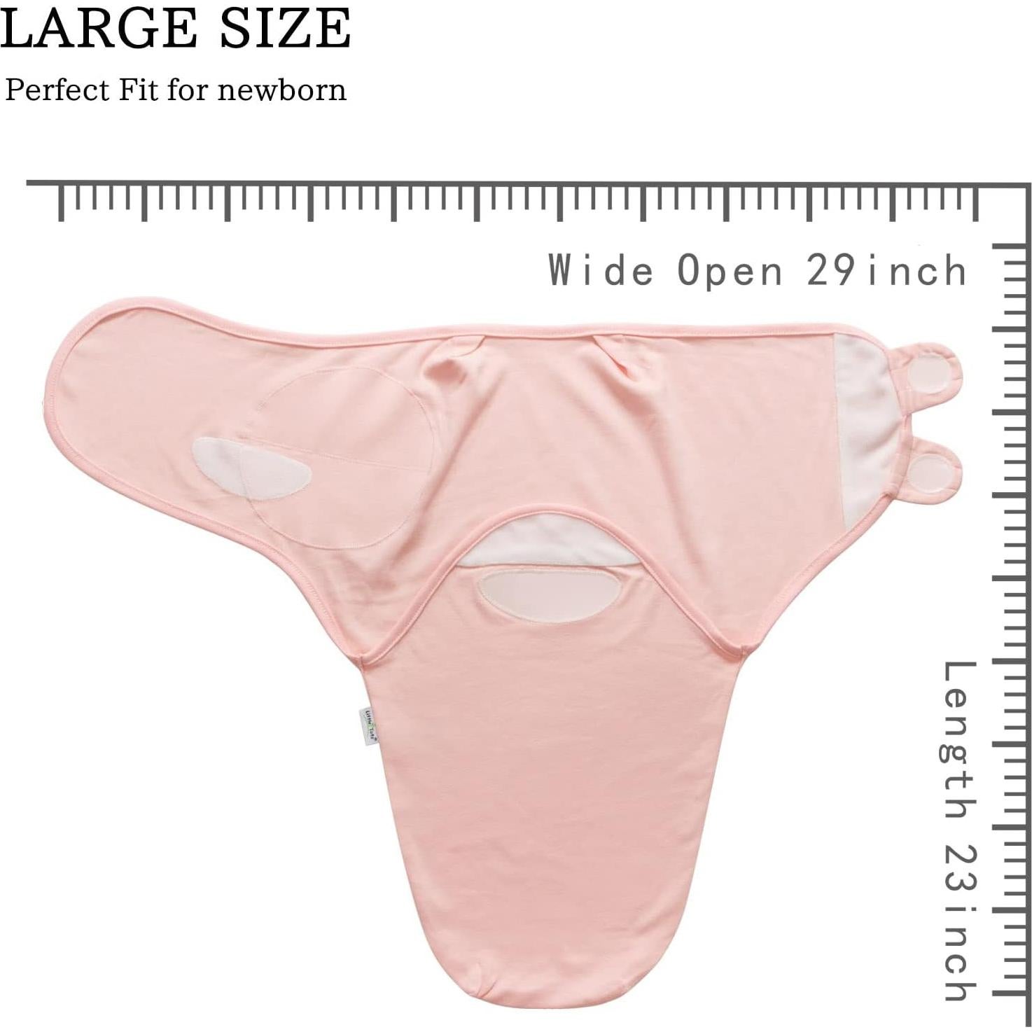 Manta de Envolver para Bebé Little Tots Rosa Unicornio 2 Pzas