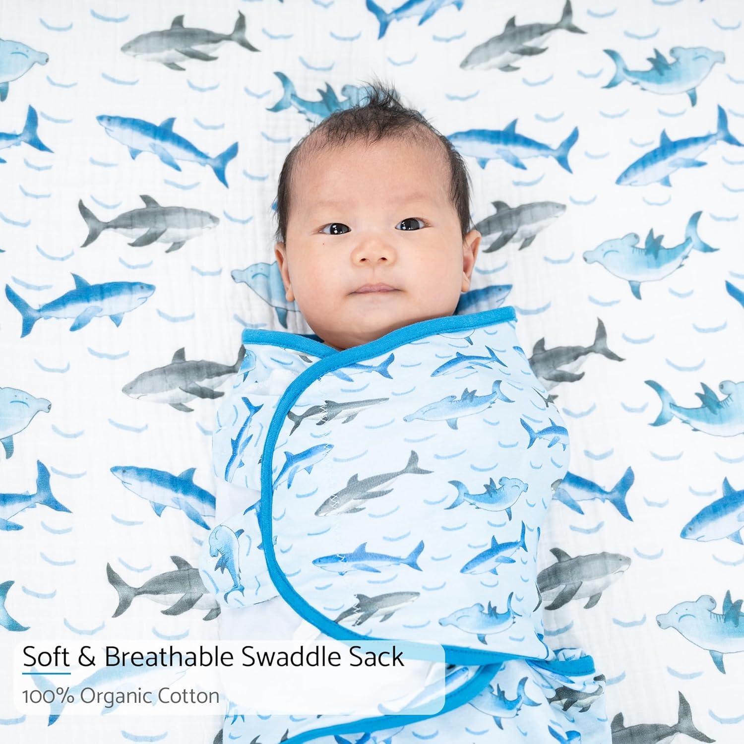 Saco de Sueño LollyBanks para Bebés 0-3 Meses Tiburón