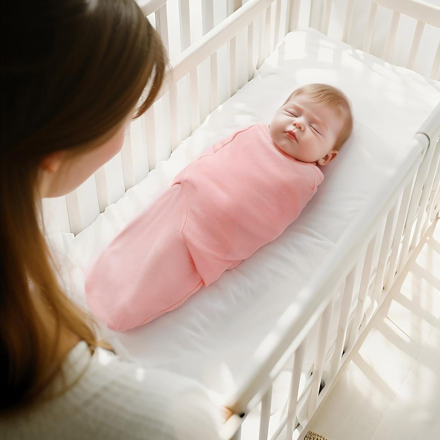 Manta de Envoltura para Bebés Queness 3 Paquetes Algodón 0-6 Meses