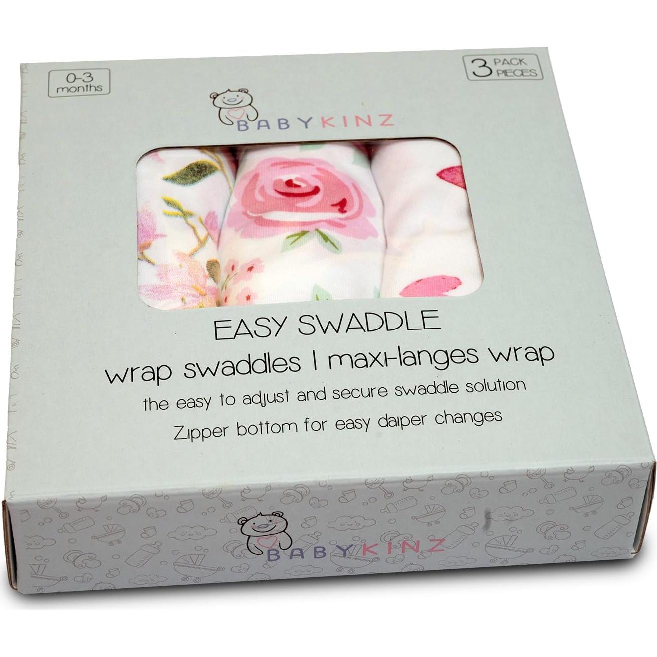 Sacos de dormir para bebés Babykinz 100% algodón 0-3 meses