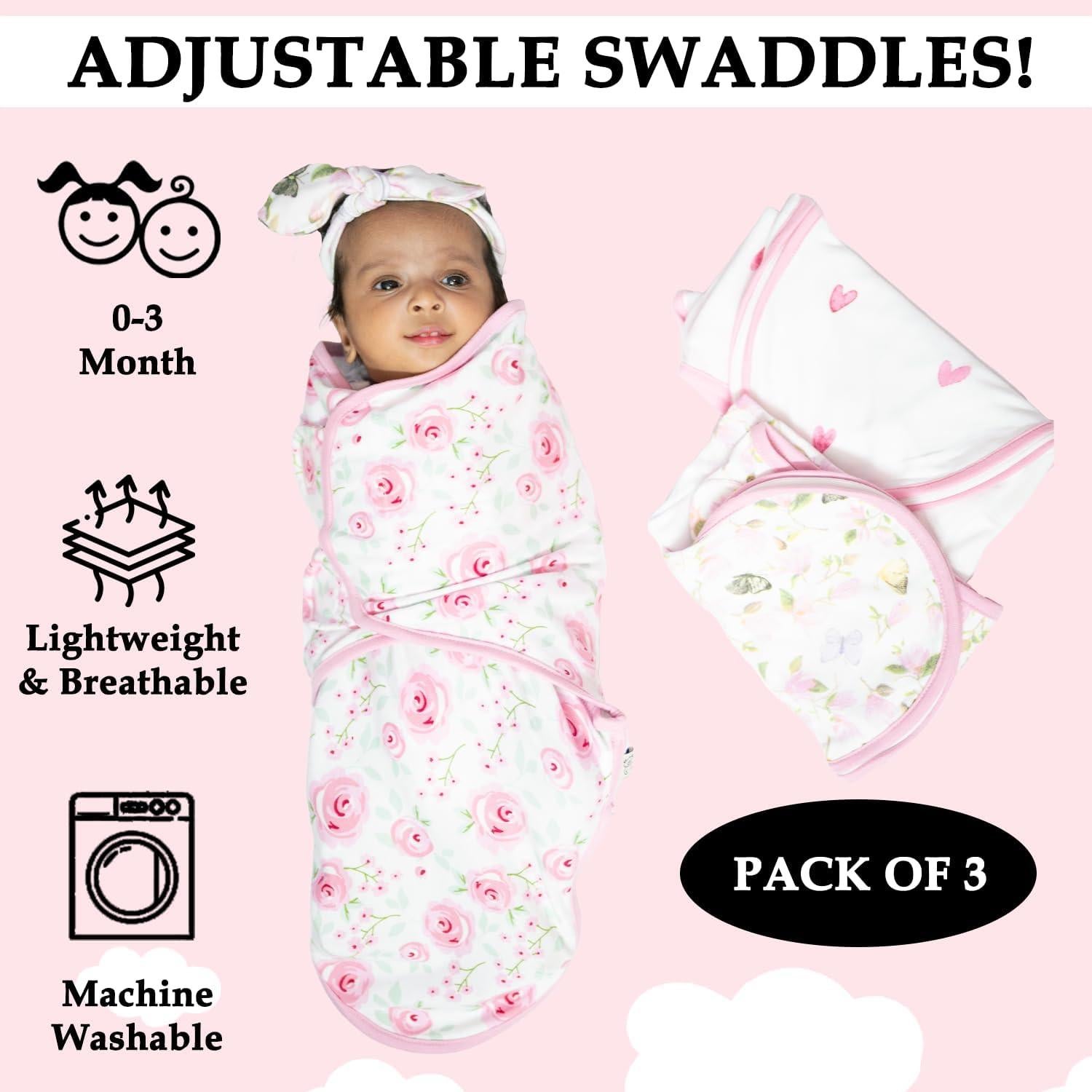 Sacos de dormir para bebés Babykinz 100% algodón 0-3 meses