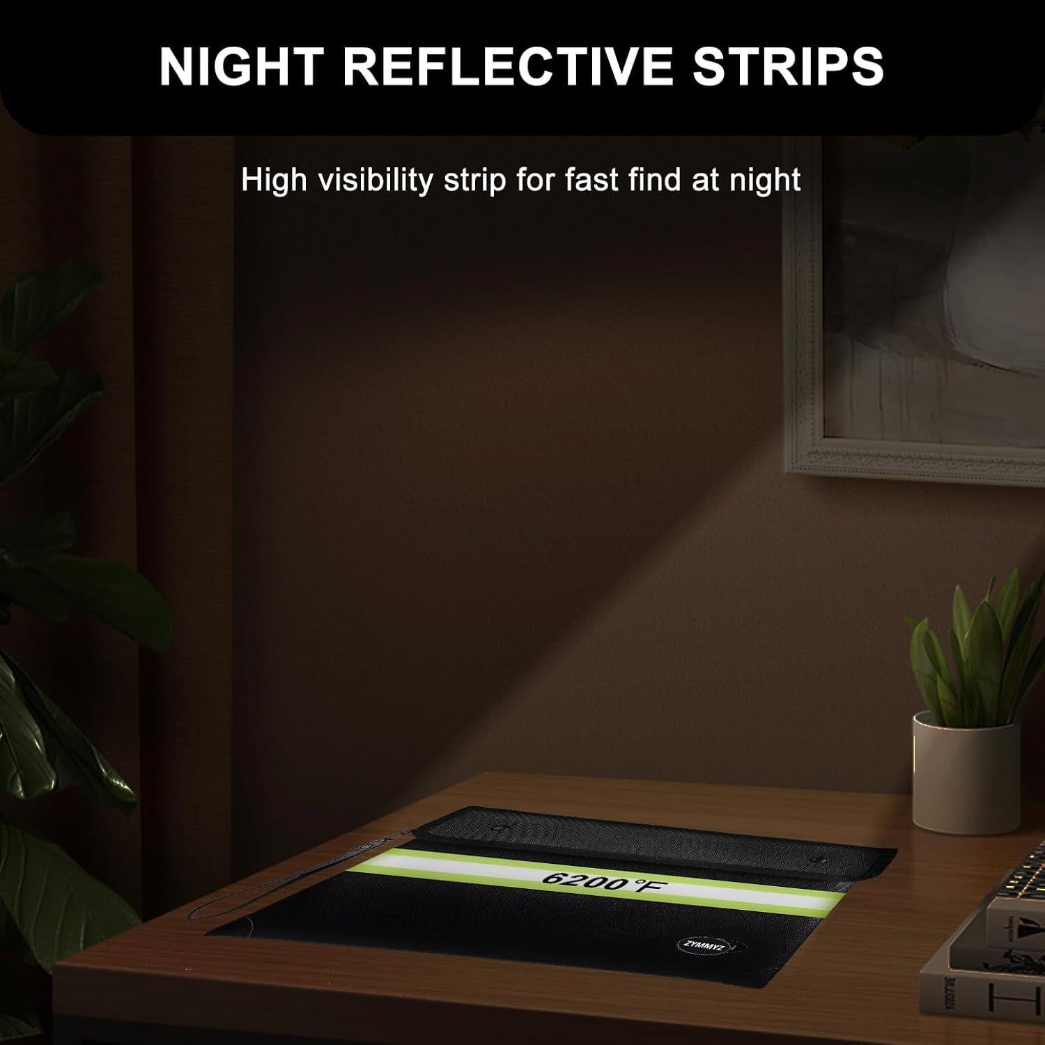 Bolsa a Prueba de Fuego ZYMMYZ 35x27 cm Impermeable