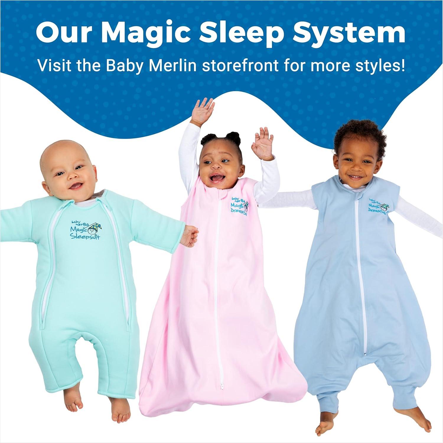 Magic Sleepsuit Bebé Merlin - Envoltura Suave Azul 3-6 Meses