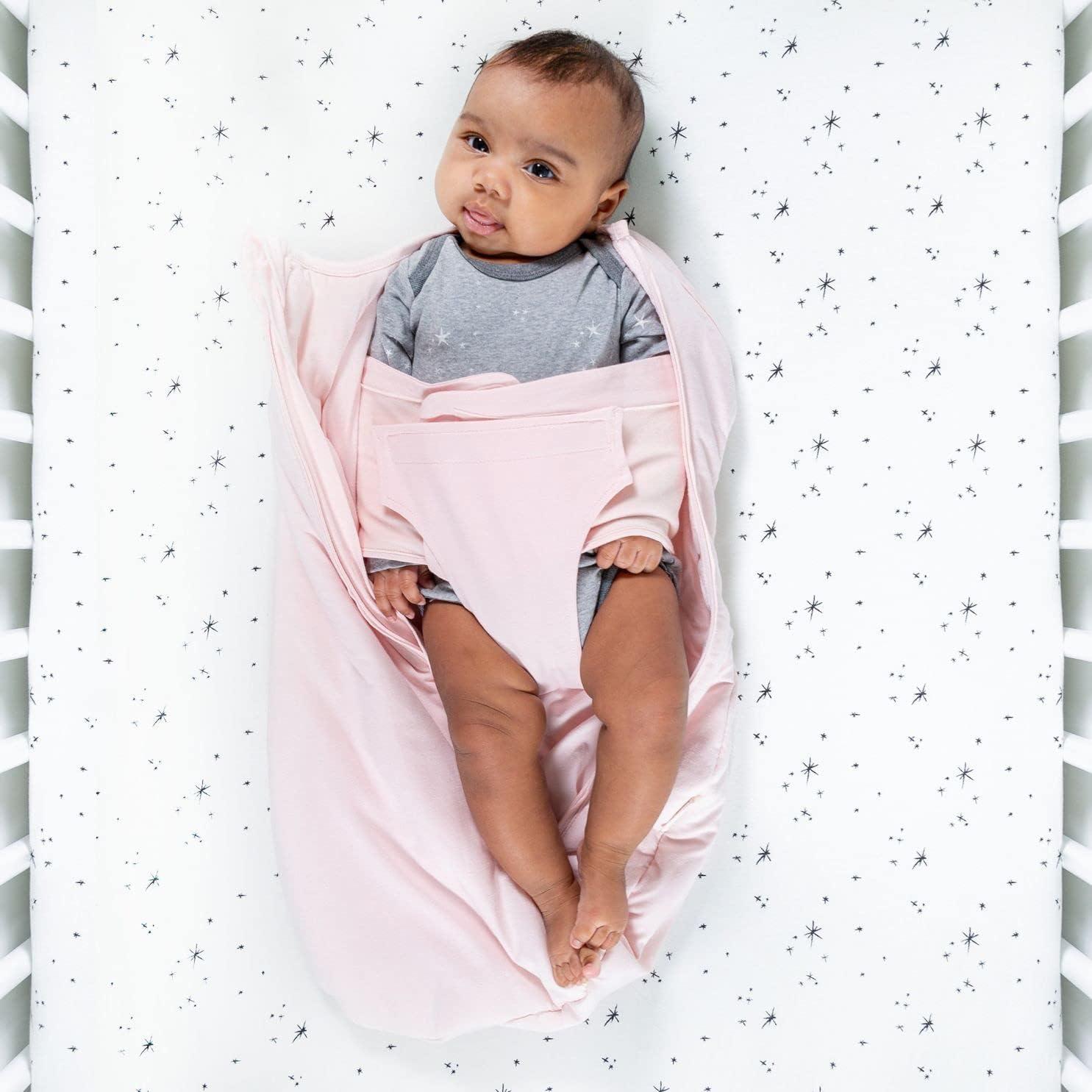 Saco de dormir Sleepea Comforter Happiest Baby - Swaddle 100% Algodón Orgánico Rosa Pequeño