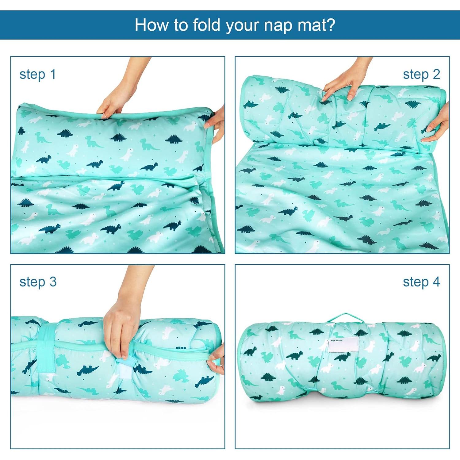 Colchoneta para Siesta Niños 127x53 cm Suave y Acogedora