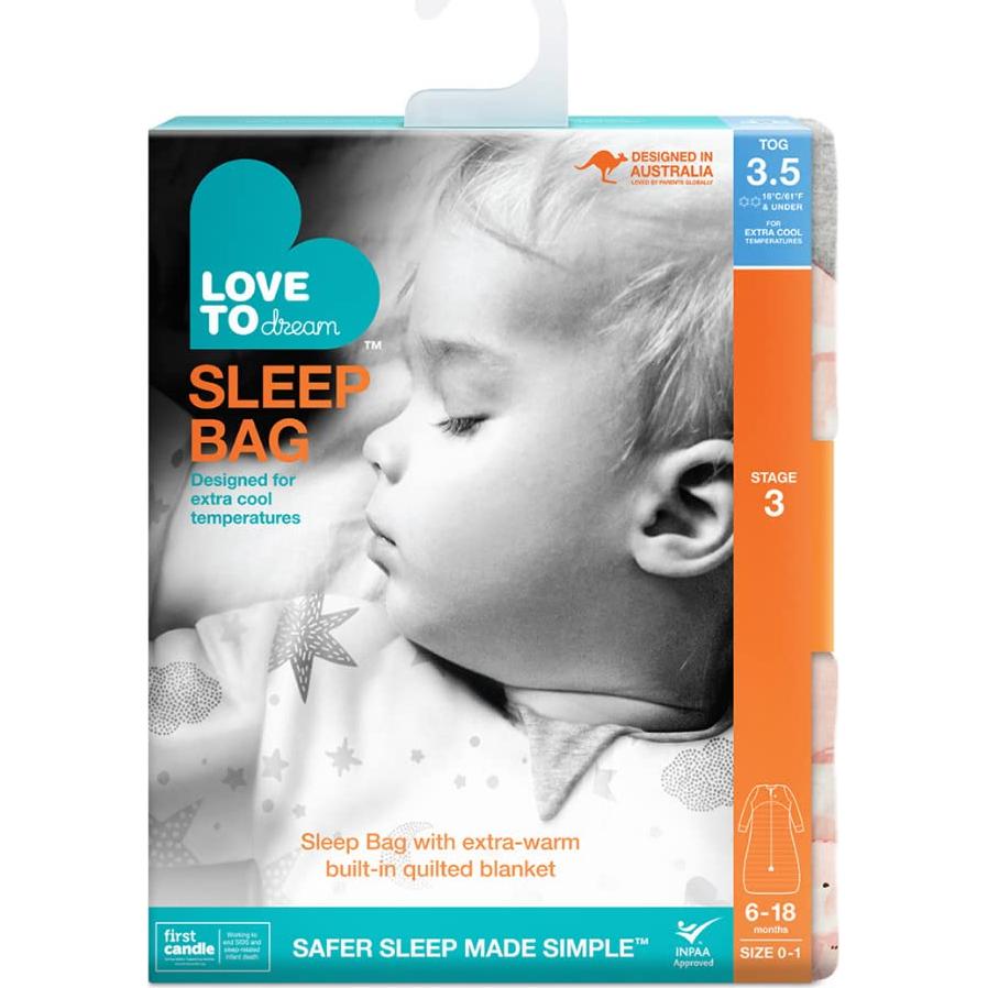 Saco de Sueño Love to Dream 3.5TOG Rosa 6-18 meses