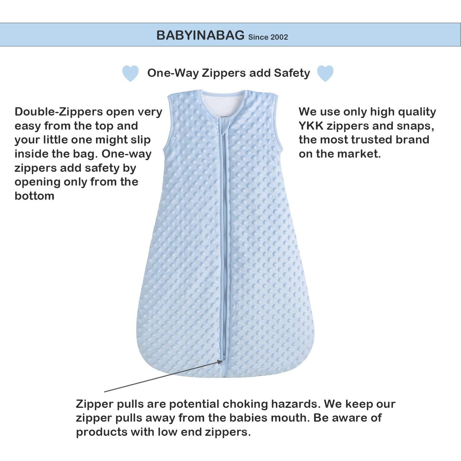 Saco de Dormir Invierno BabyinaBag 2.5 Tog 100% Algodón Mediano