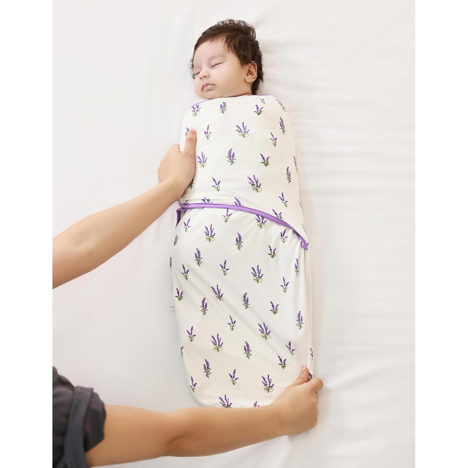 Saco de Sueño Swaddle BambooBud Lavanda 0-3 Meses