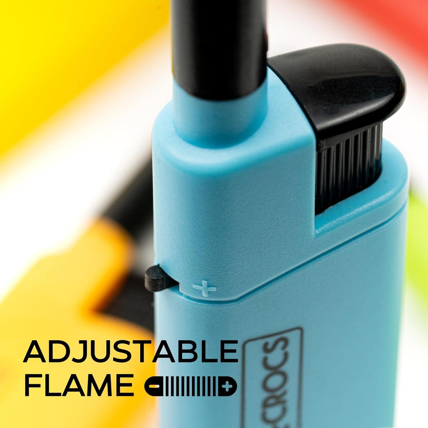 Encendedor de Velas Crocs - Recargable, Largo y Ergonómico