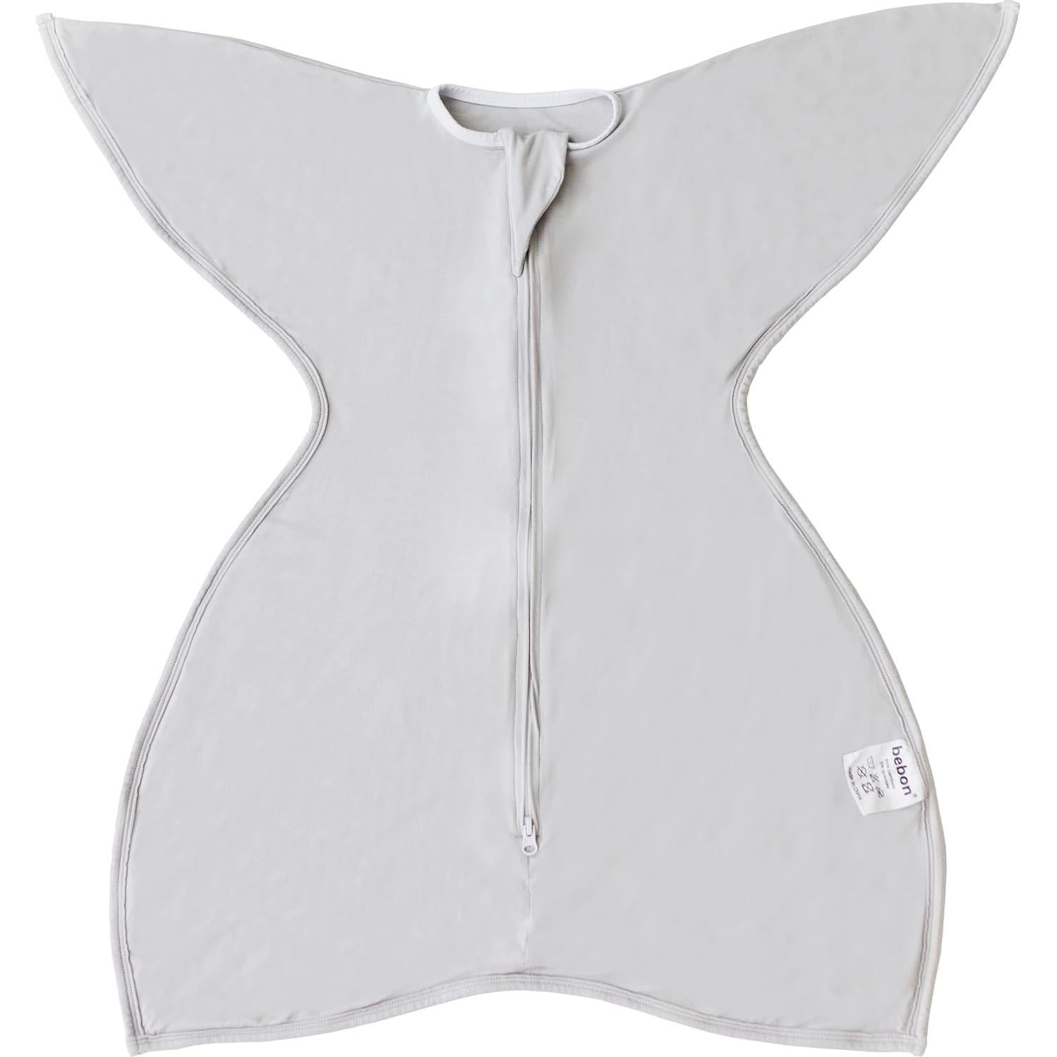 Manta Swaddle Bebé Bebon Butterfly - Gris Acogedor, 6-12 Meses