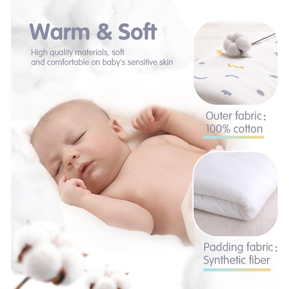 Manta de Envuelo KIDDA para Bebés 0-12 Meses Algodón