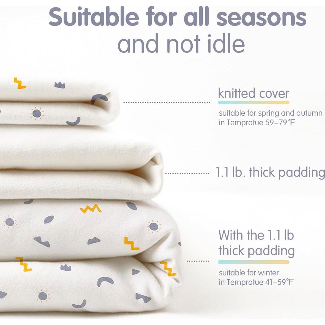 Manta de Envuelo KIDDA para Bebés 0-12 Meses Algodón