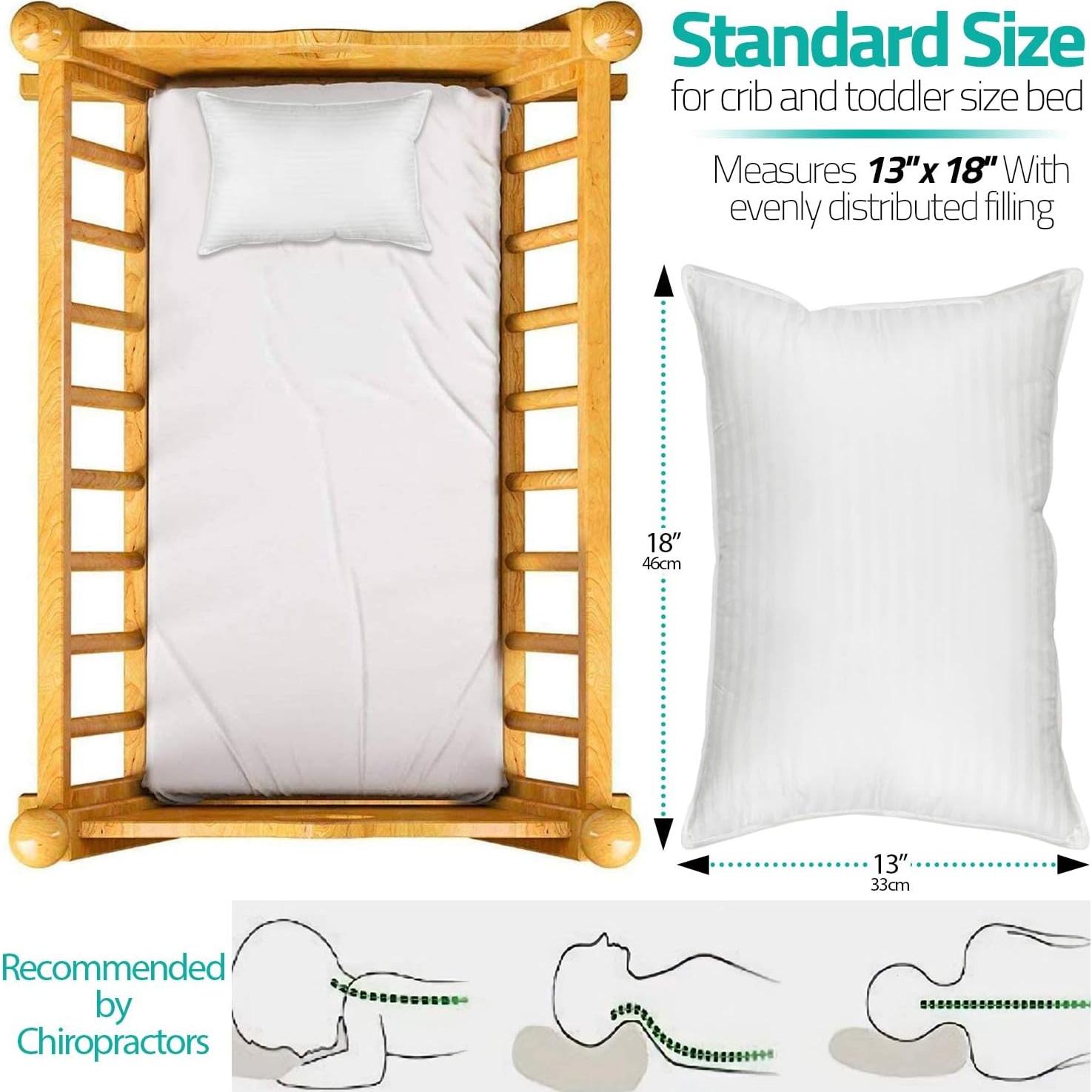 Almohadas Kinder Fluff para Niños 33x46cm - Paquete de 2