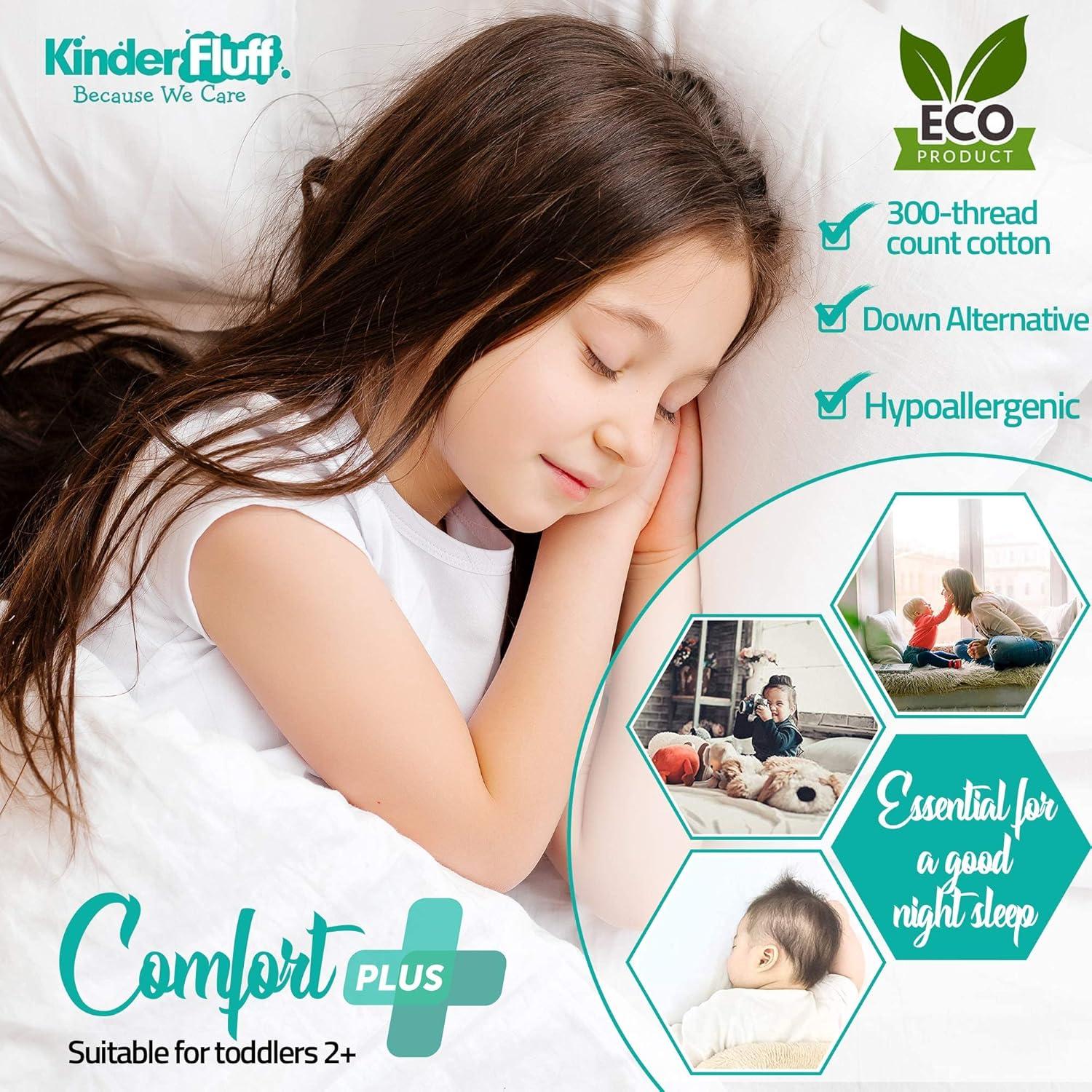 Almohadas Kinder Fluff para Niños 33x46cm - Paquete de 2
