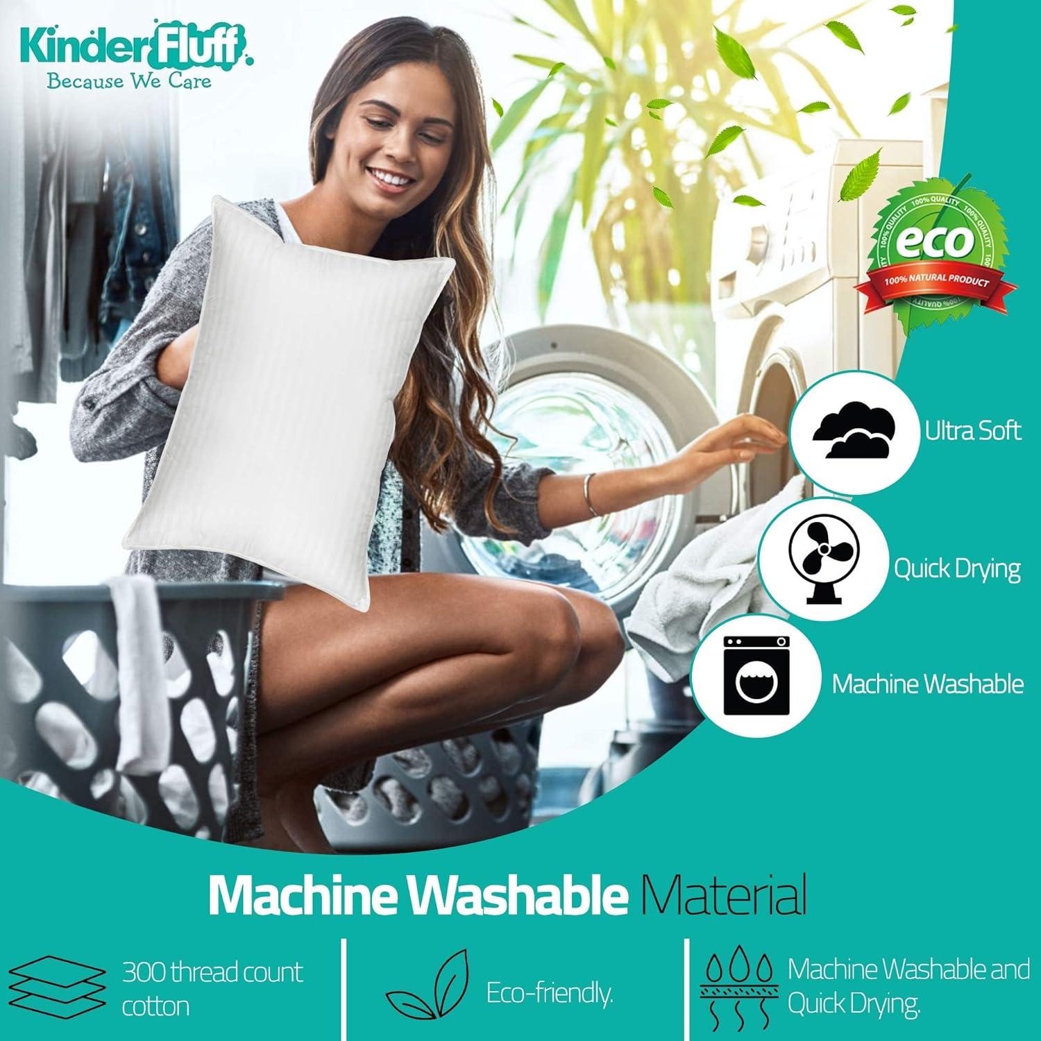 Almohadas Kinder Fluff para Niños 33x46cm - Paquete de 2