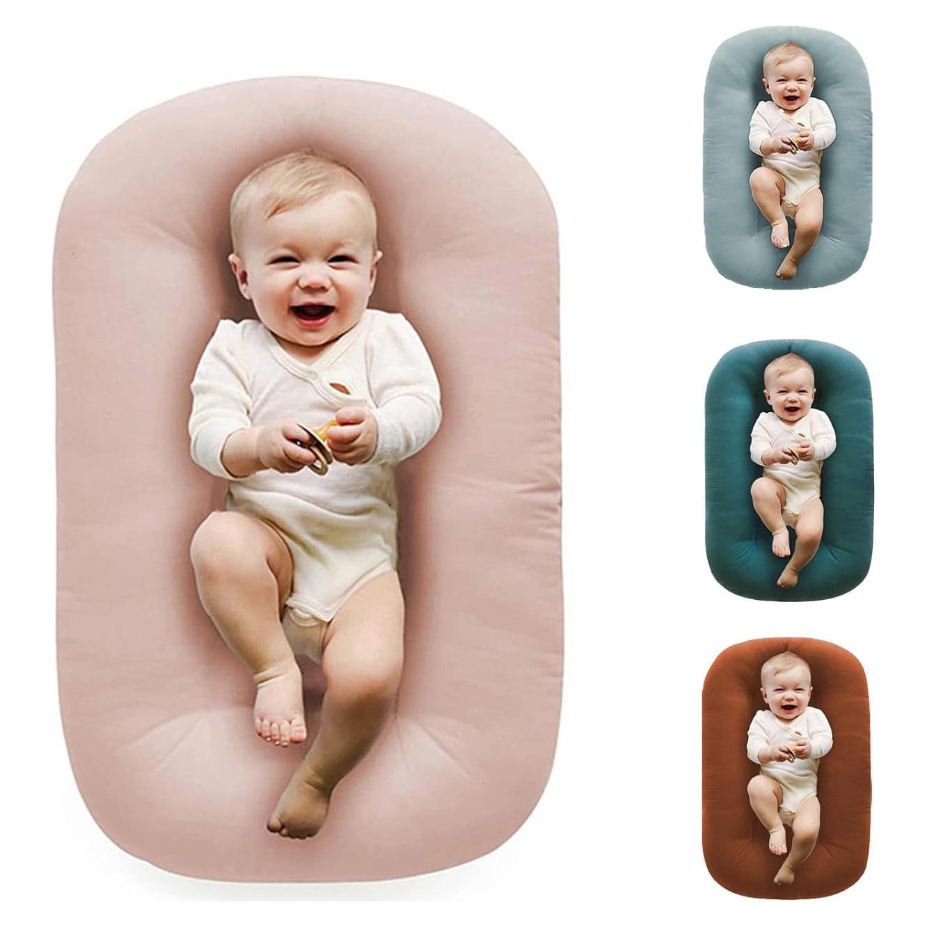 Almohadilla de Juego para Bebés Loevin Rosa 75x45 cm Algodón