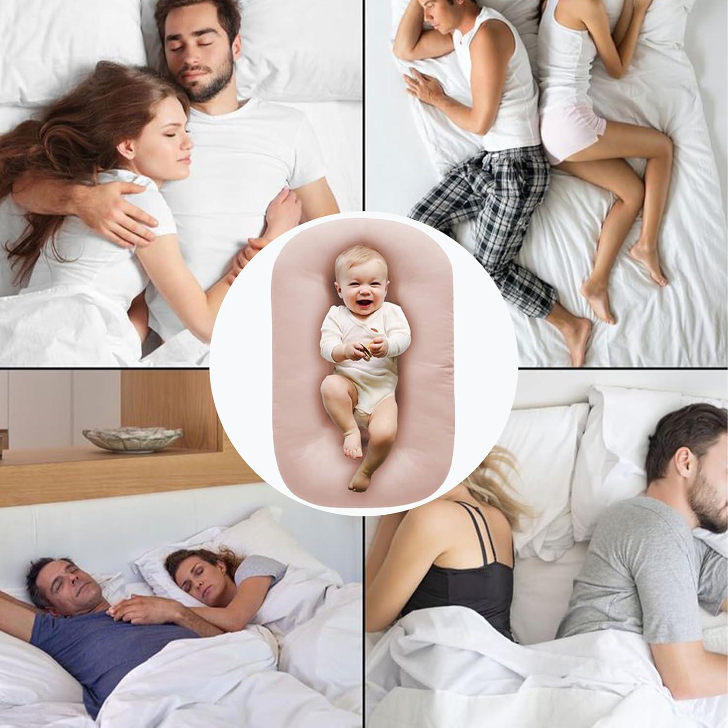 Almohadilla de Juego para Bebés Loevin Rosa 75x45 cm Algodón