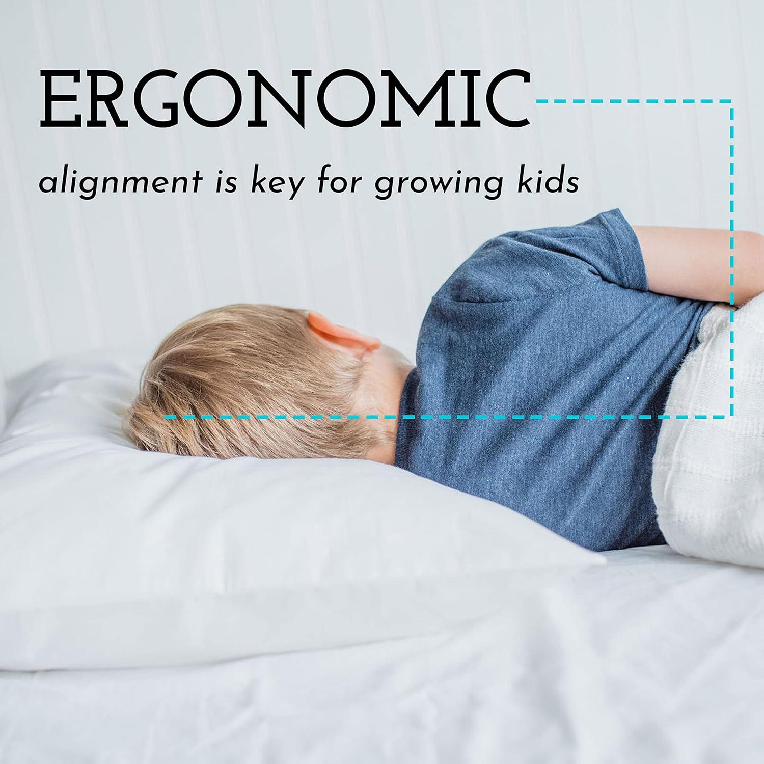 Almohada Ergonómica para Niños Pequeños Pequeña Cabeza 33x46 cm