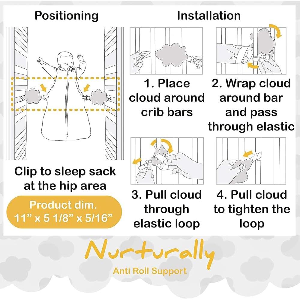 Soporte Antirrollo para Bebés Nurturally - Seguridad y Comodidad