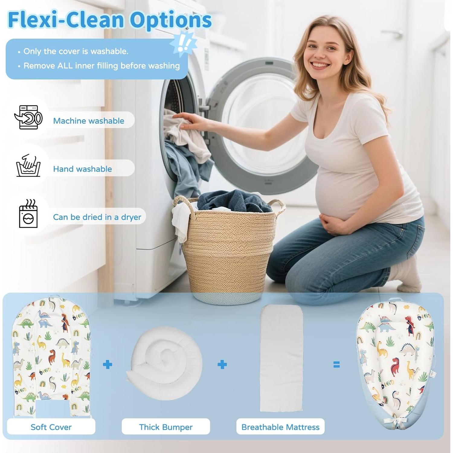 Cuna para Bebés Puxinargo - Nido Transpirable Algodón Orgánico