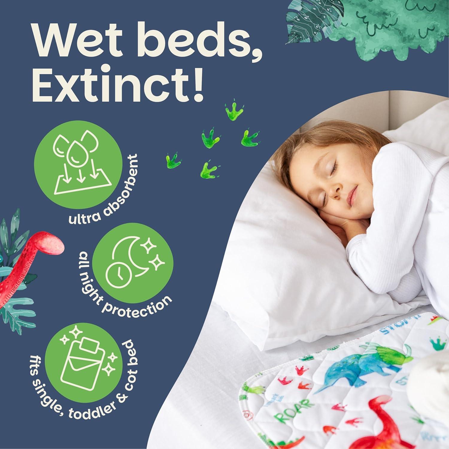 Protector de Colchón Impermeable Lynmark® Dinosaurio 96x85cm