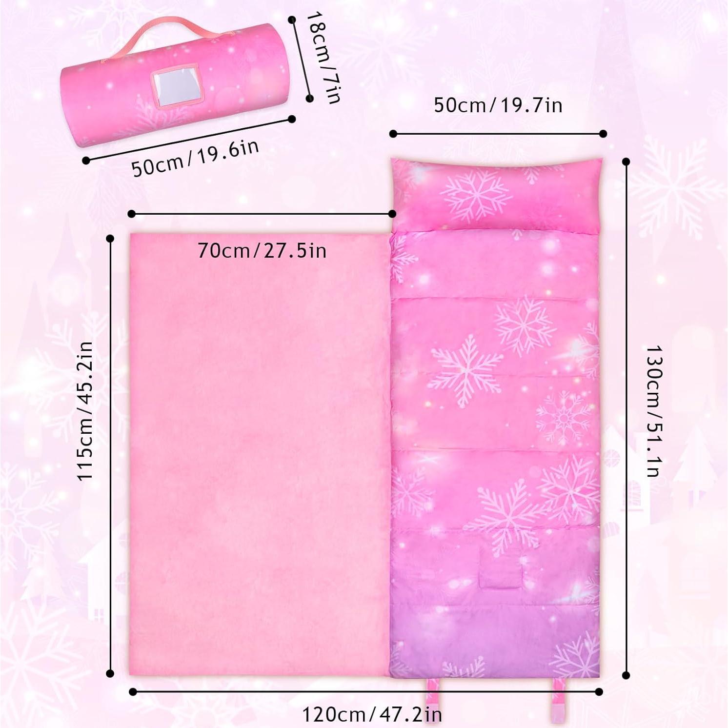 Esteras para Siesta Nidoul con Almohada Unicornio Rosa 140x56cm