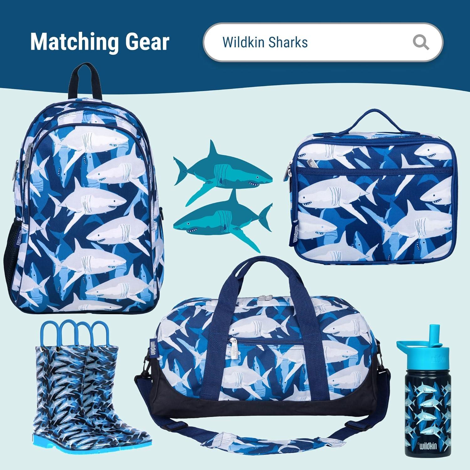 Alfombra de Siesta de Peluche Wildkin Tiburones 145x50 cm