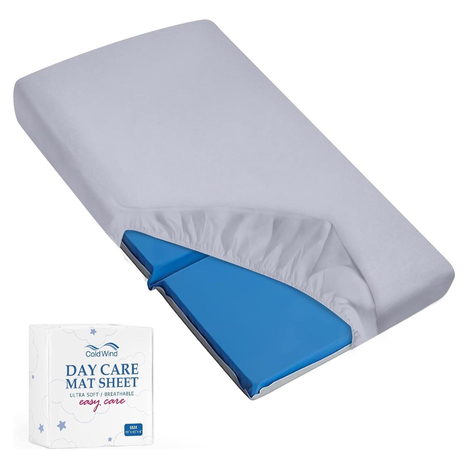 Funda de Colchoneta para Siesta Coldwind Microfibra Gris 114x48x10 cm