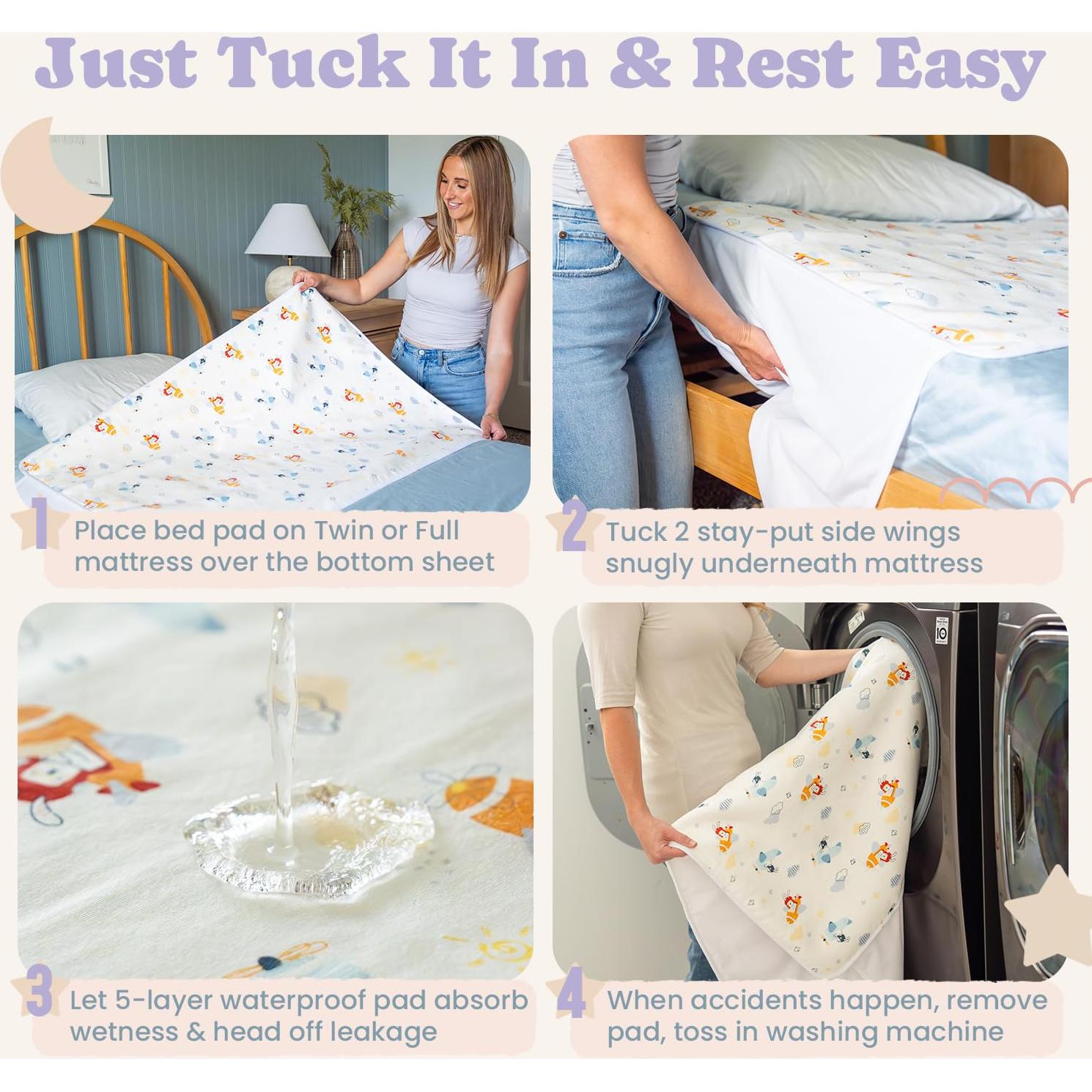 Almohadilla impermeable SnuggleKid 99x74 cm para entrenamiento