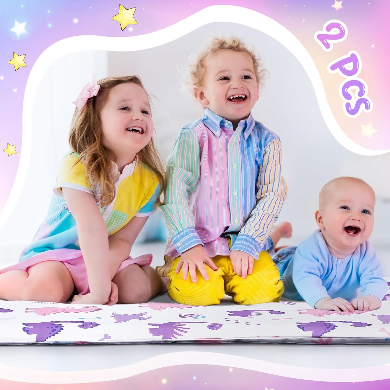 Funda de Colchoneta Microfibra CroBlissful 120x54 cm Dinosaurio