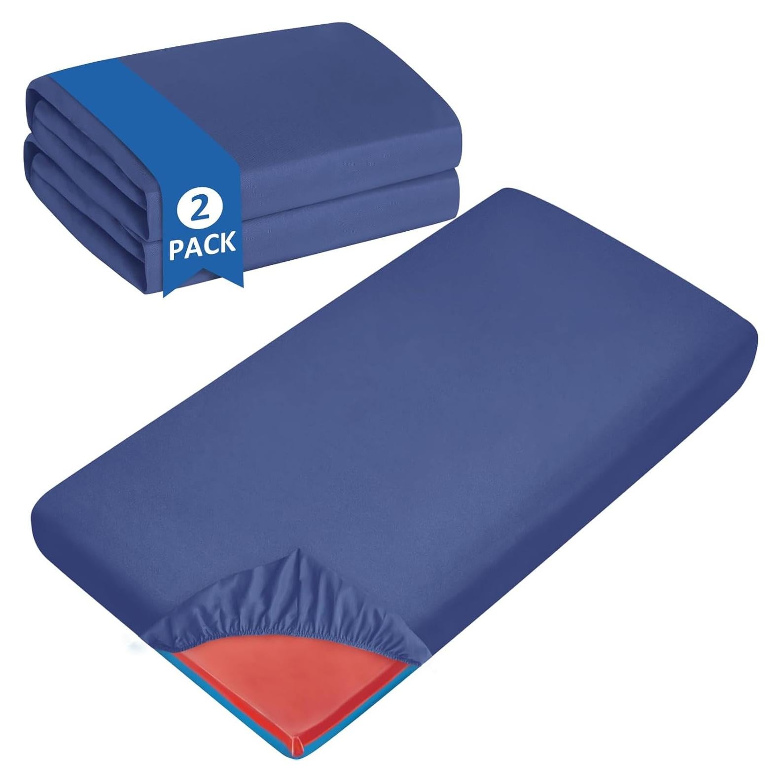 Sábana Ajustada para Tapete de Siesta Coldwind Marino 60x120 cm