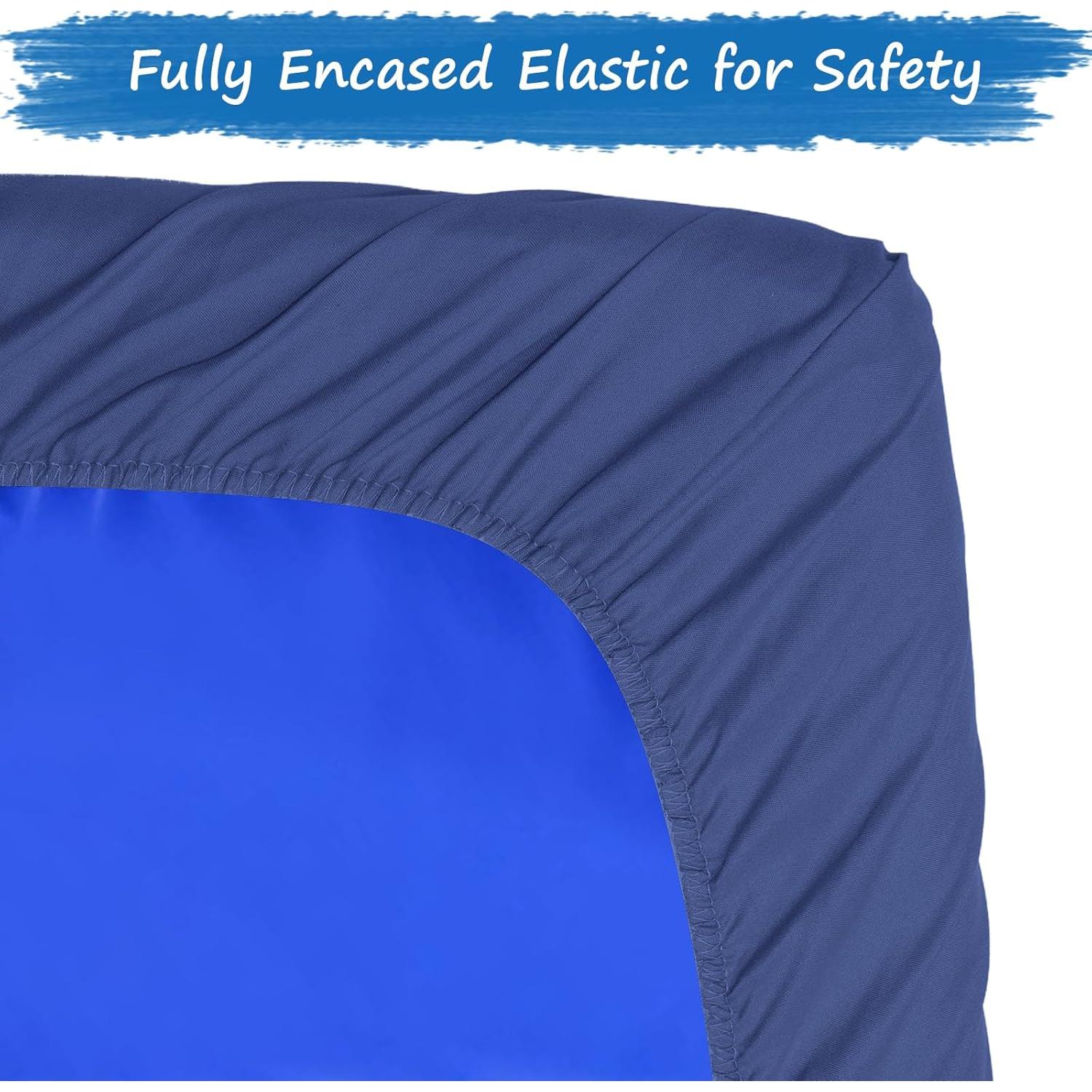 Sábana Ajustada para Tapete de Siesta Coldwind Marino 60x120 cm