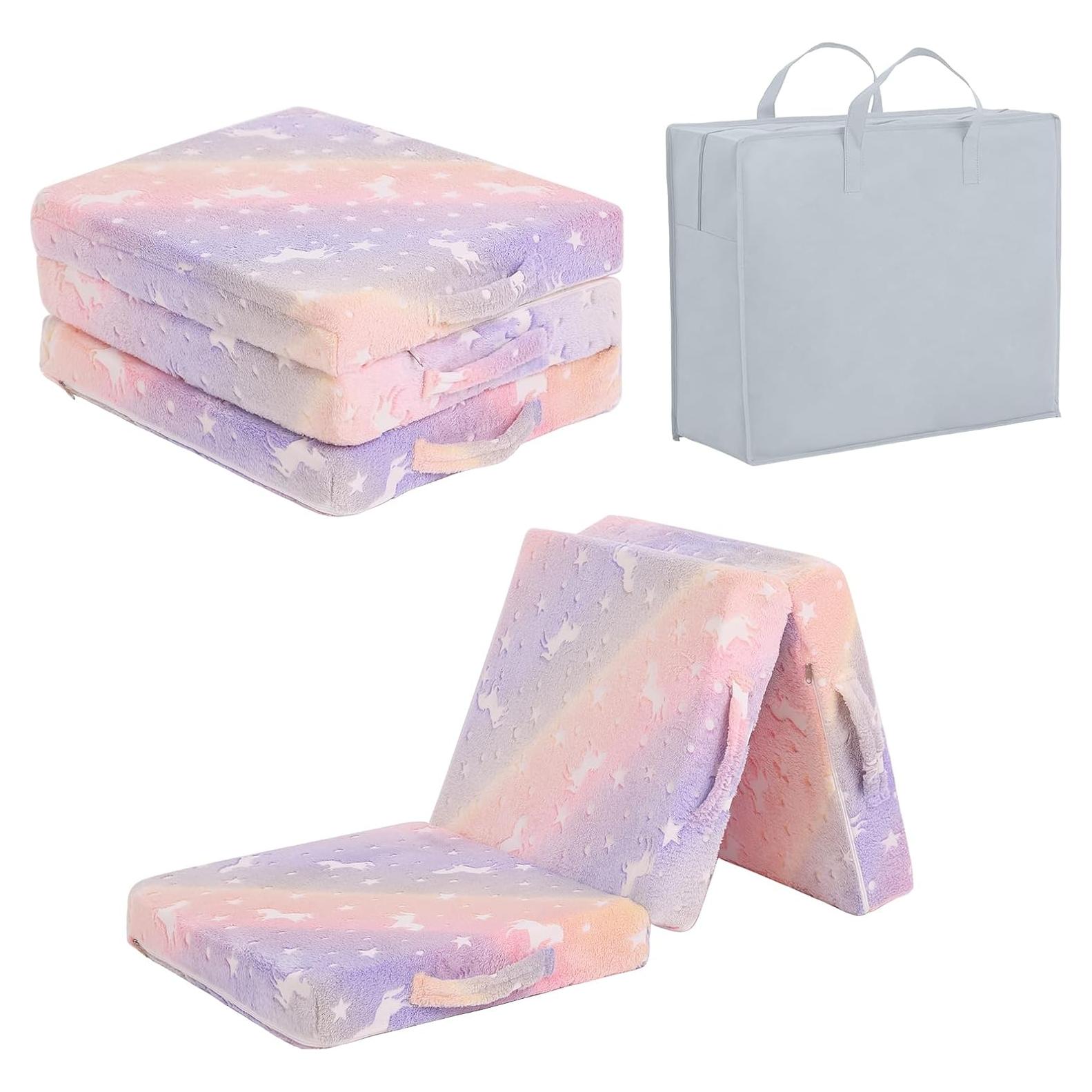 Colchón Trifold Tiita para Niños 144.78x55.88 cm Brilla en la Oscuridad