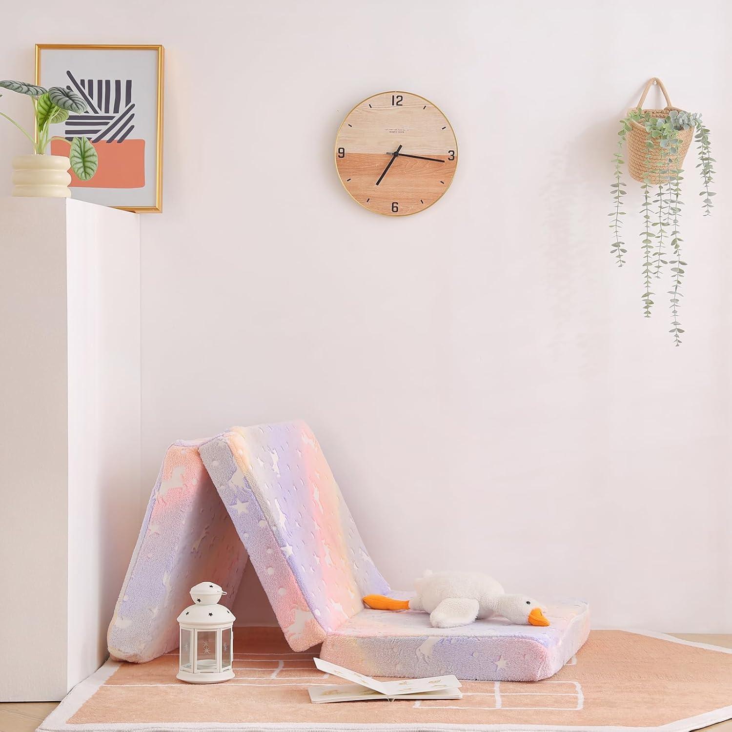 Colchón Trifold Tiita para Niños 144.78x55.88 cm Brilla en la Oscuridad