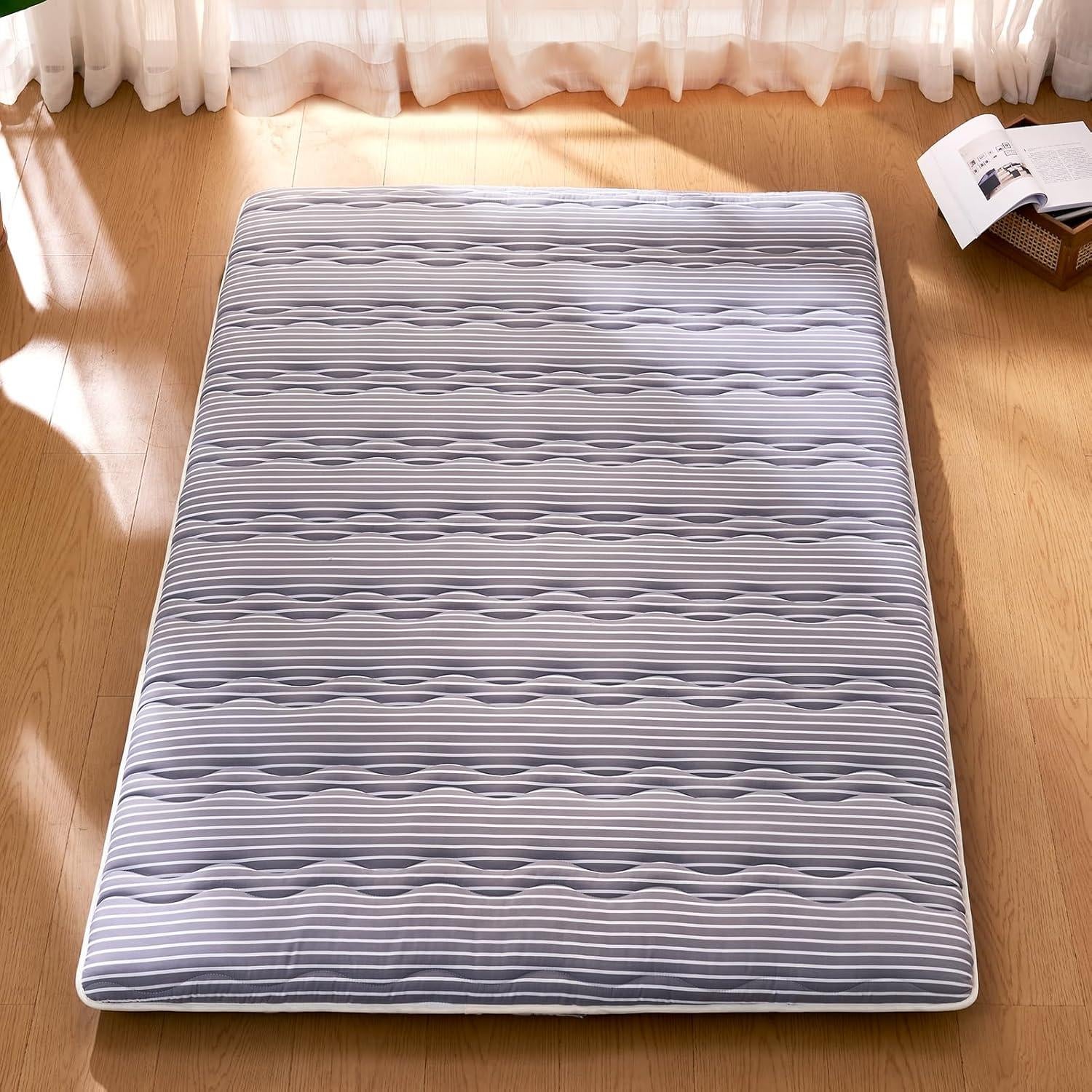 Colchón Futón Japonés JZBEARAPT Individual 203x99 cm Espuma Densa